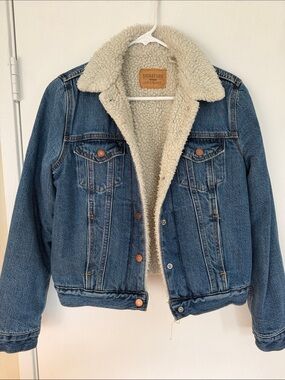 Signature by Levi Strauss Blue Denim Sherpa Jacket